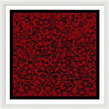 Blood Lace - Framed Print Framed Print Pixels 36.000" x 36.000" White White