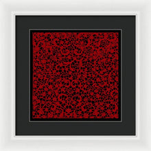 Blood Lace - Framed Print Framed Print Pixels 12.000" x 12.000" White Black