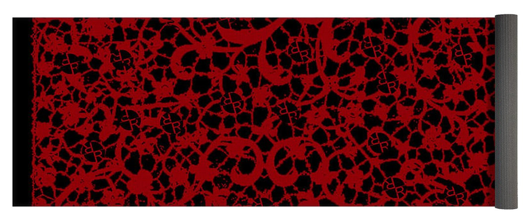 Blood Lace - Yoga Mat Yoga Mat Pixels 24