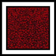 Blood Lace - Framed Print Framed Print Pixels 20.000" x 20.000" Black White