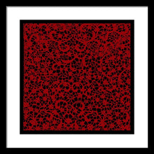 Blood Lace - Framed Print Framed Print Pixels 16.000" x 16.000" Black White