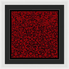 Blood Lace - Framed Print Framed Print Pixels 20.000" x 20.000" White Black