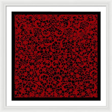 Blood Lace - Framed Print Framed Print Pixels 30.000" x 30.000" White White