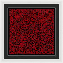 Blood Lace - Framed Print Framed Print Pixels 24.000" x 24.000" White Black