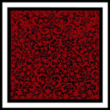 Blood Lace - Framed Print Framed Print Pixels 36.000" x 36.000" Black White