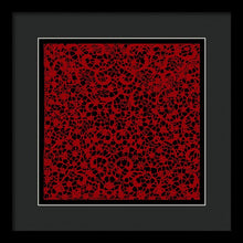 Blood Lace - Framed Print Framed Print Pixels 12.000" x 12.000" Black Black