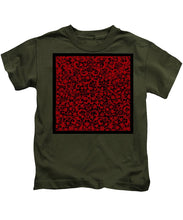 Blood Lace - Kids T-Shirt Kids T-Shirt Pixels Military Green Small 