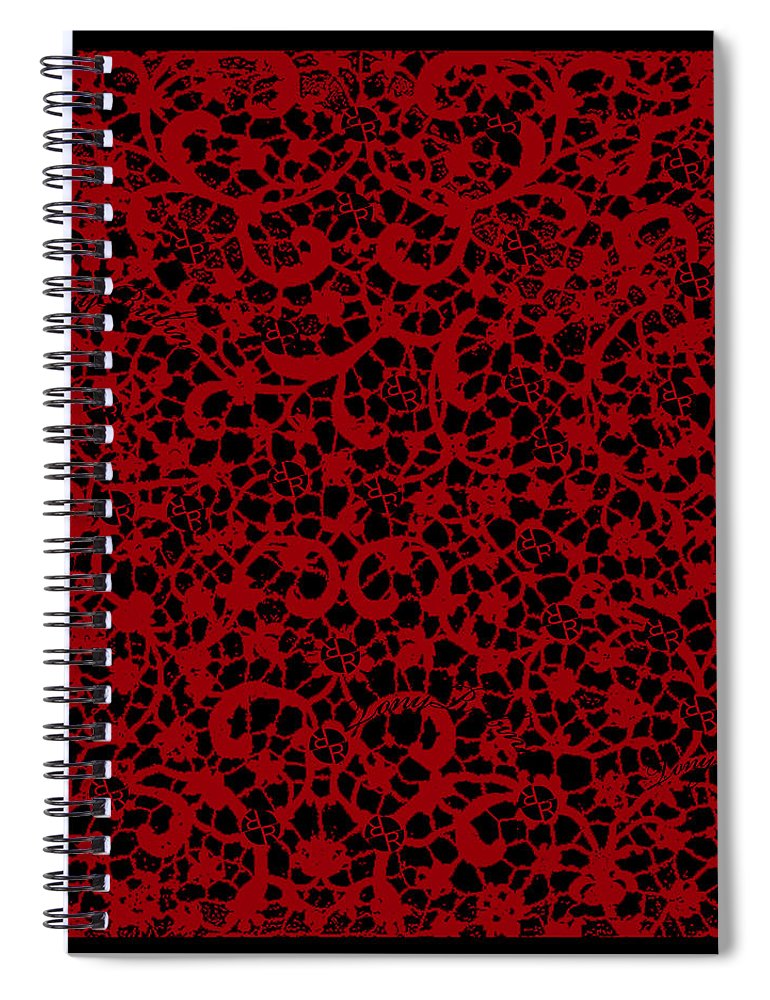 Blood Lace - Spiral Notebook Spiral Notebook Pixels 6