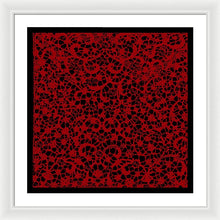 Blood Lace - Framed Print Framed Print Pixels 24.000" x 24.000" White White