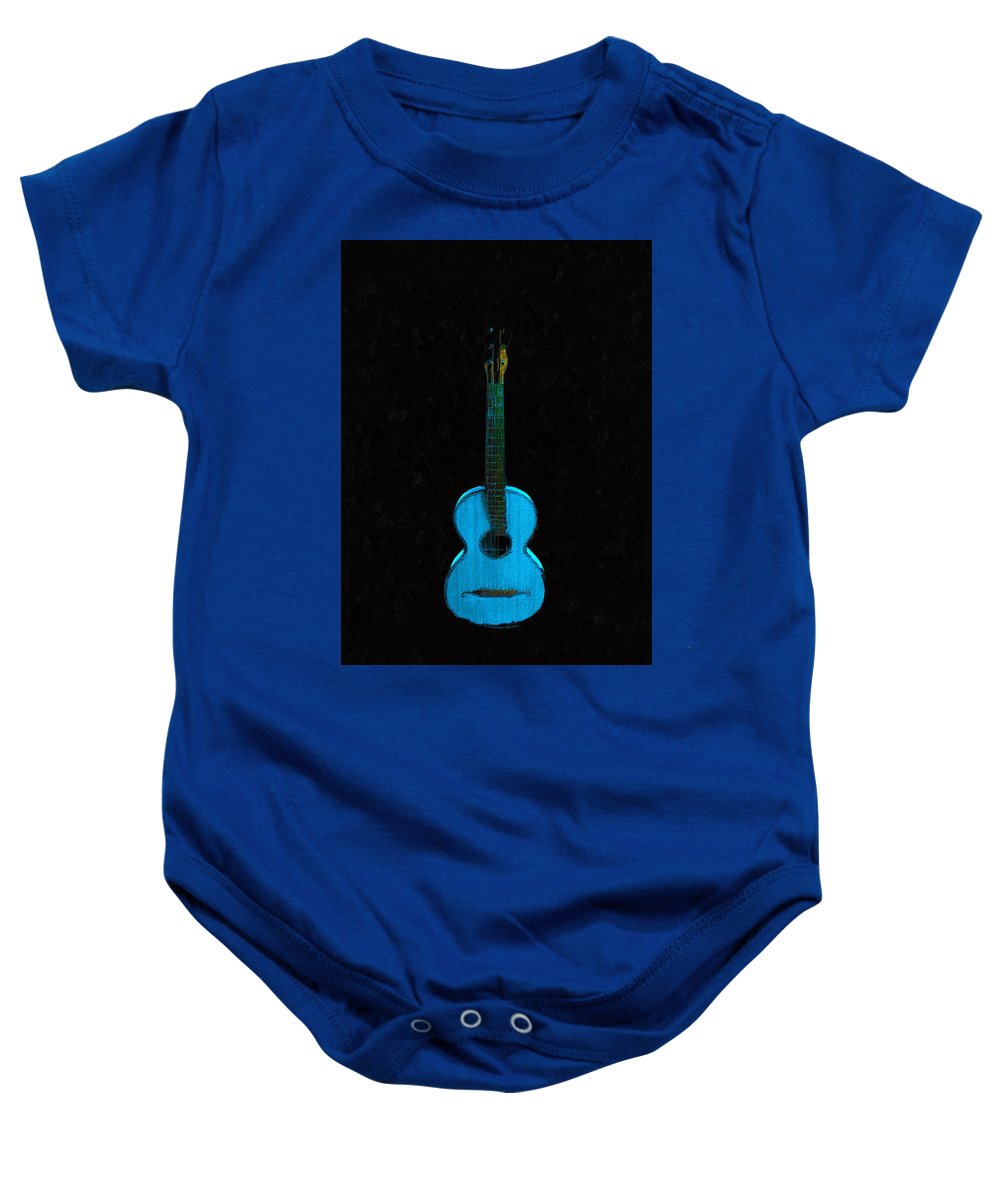 Blue Guitar - Baby Onesie