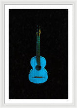 Blue Guitar - Framed Print