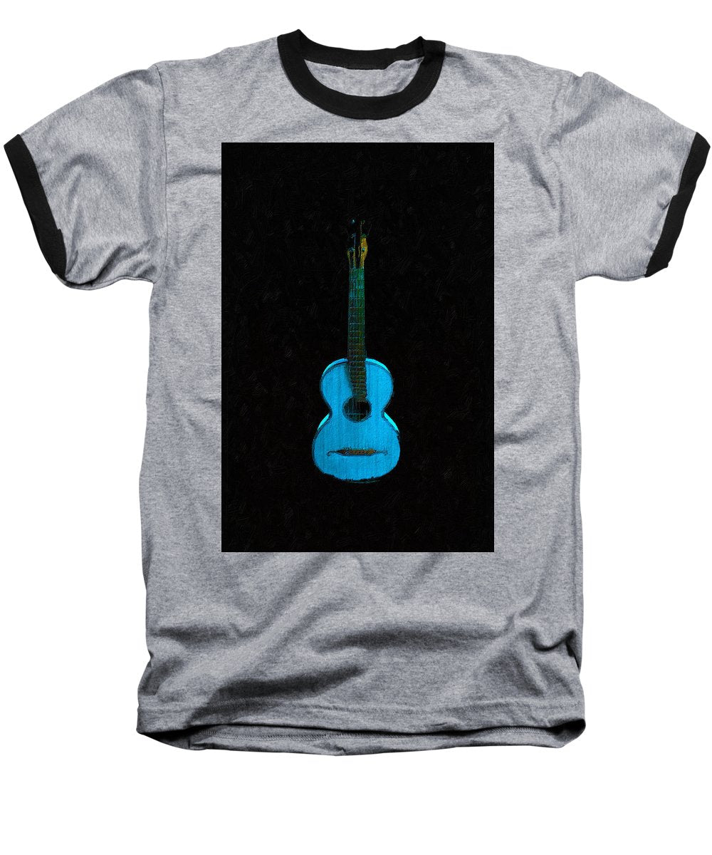 Blue Guitar - Baseball T-Shirt