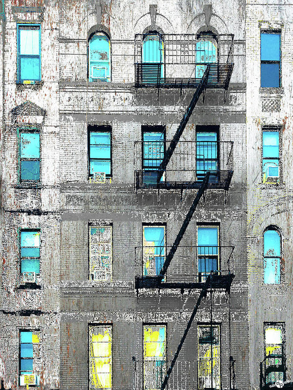 Blue Neighbors - Art Print