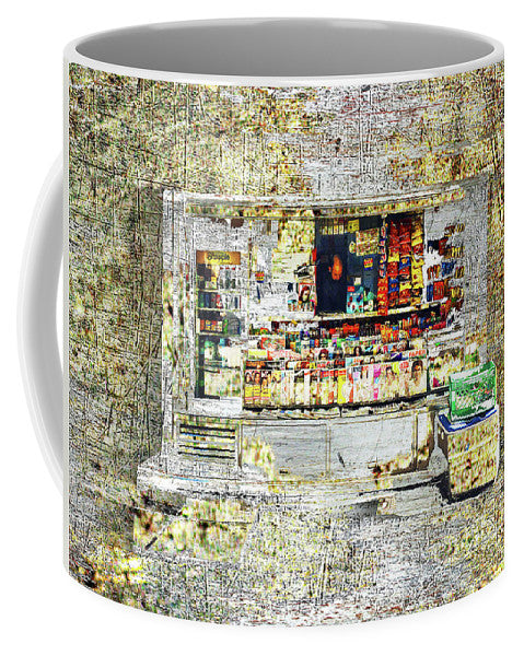 Bodega In Steel And Bronze. - Mug