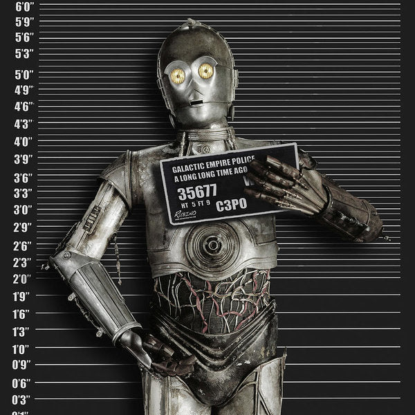 C-3po Mug Shot - Art Print Art Print Pixels 8.000