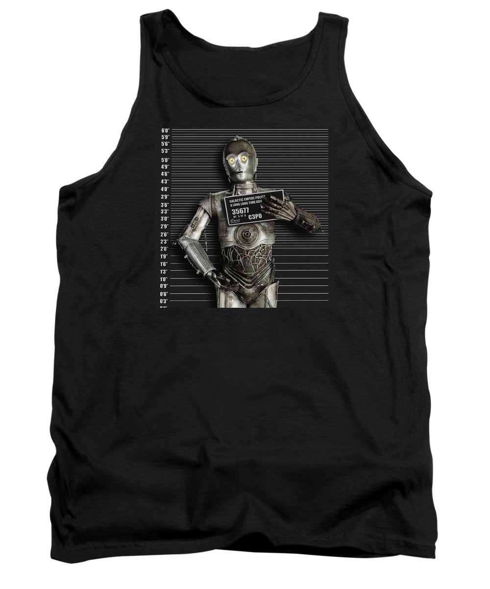 C-3po Mug Shot - Tank Top Tank Top Pixels Black Small 