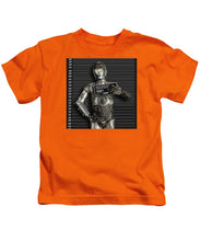 C-3po Mug Shot - Kids T-Shirt Kids T-Shirt Pixels Orange Small 