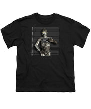 C-3po Mug Shot - Youth T-Shirt Youth T-Shirt Pixels Black Small 