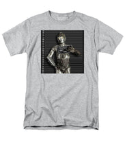 C-3po Mug Shot - Men's T-Shirt  (Regular Fit) Men's T-Shirt (Regular Fit) Pixels Heather Small 
