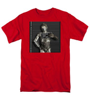 C-3po Mug Shot - Men's T-Shirt  (Regular Fit) Men's T-Shirt (Regular Fit) Pixels Red Small 