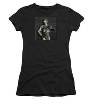 C-3po Mug Shot - Women's T-Shirt (Athletic Fit) Women's T-Shirt (Athletic Fit) Pixels Black Small 