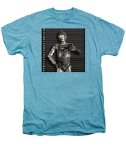 C-3po Mug Shot - Men's Premium T-Shirt Men's Premium T-Shirt Pixels   
