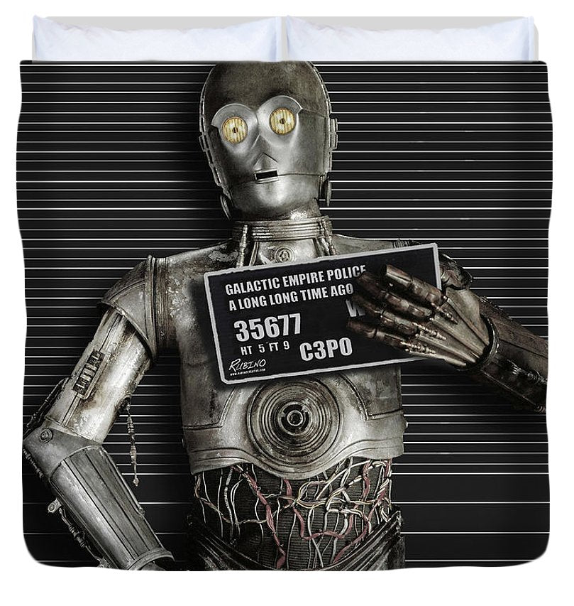 C-3po Mug Shot - Duvet Cover Duvet Cover Pixels King  