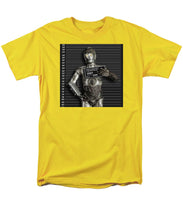 C-3po Mug Shot - Men's T-Shirt  (Regular Fit) Men's T-Shirt (Regular Fit) Pixels Yellow Small 