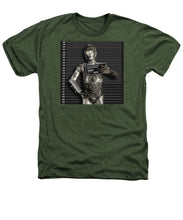 C-3po Mug Shot - Heathers T-Shirt Heathers T-Shirt Pixels Military Green Small 