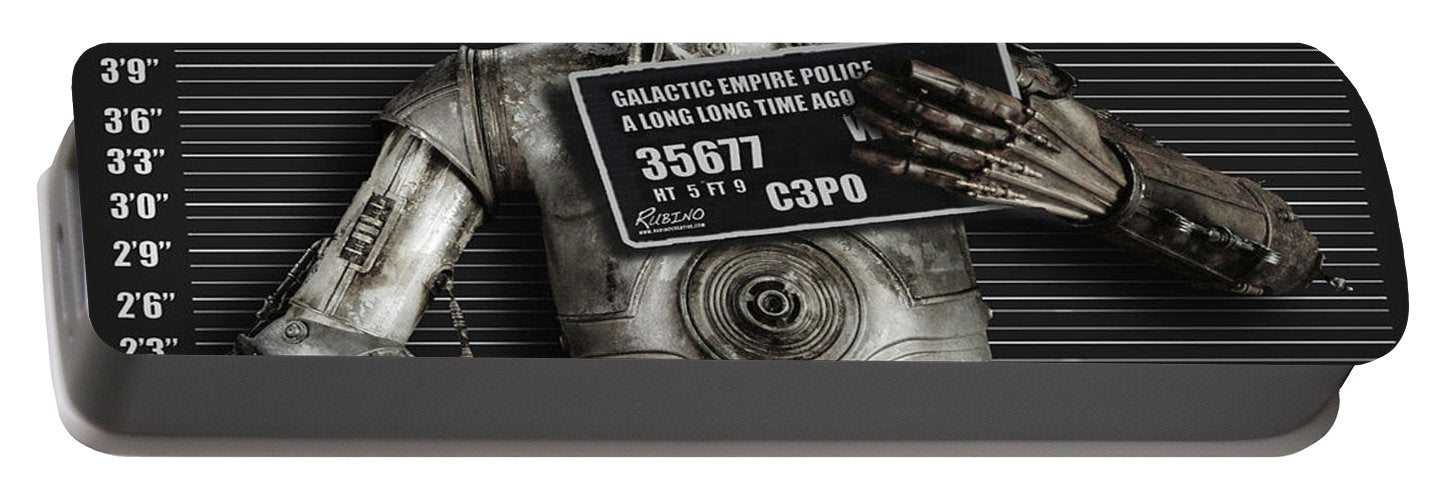 C-3po Mug Shot - Portable Battery Charger Portable Battery Charger Pixels Small (2600 mAh)  
