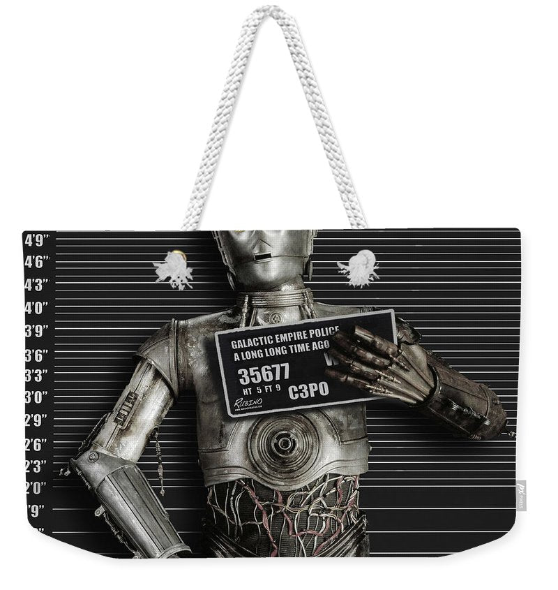 C-3po Mug Shot - Weekender Tote Bag Weekender Tote Bag Pixels 24