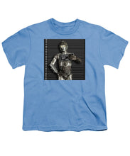 C-3po Mug Shot - Youth T-Shirt Youth T-Shirt Pixels Carolina Blue Small 
