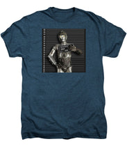 C-3po Mug Shot - Men's Premium T-Shirt Men's Premium T-Shirt Pixels   