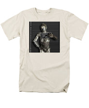 C-3po Mug Shot - Men's T-Shirt  (Regular Fit) Men's T-Shirt (Regular Fit) Pixels Cream Small 