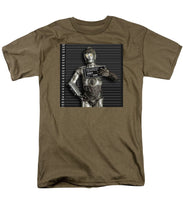 C-3po Mug Shot - Men's T-Shirt  (Regular Fit) Men's T-Shirt (Regular Fit) Pixels Safari Green Small 