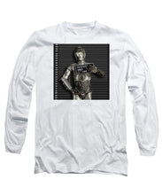 C-3po Mug Shot - Long Sleeve T-Shirt Long Sleeve T-Shirt Pixels White Small 