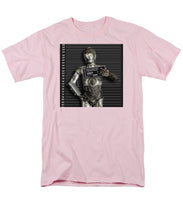 C-3po Mug Shot - Men's T-Shirt  (Regular Fit) Men's T-Shirt (Regular Fit) Pixels Pink Small 