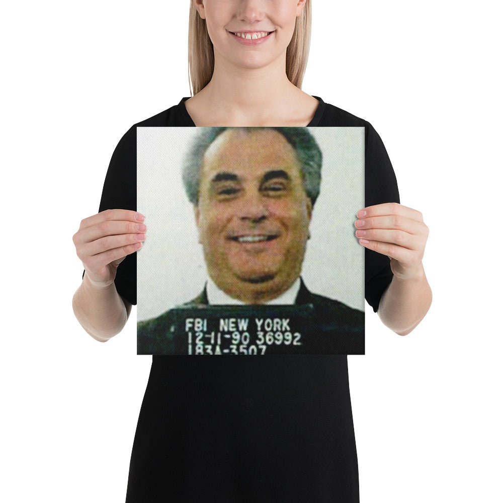 John Gotti Mug Shot Mugshot Thick Canvas