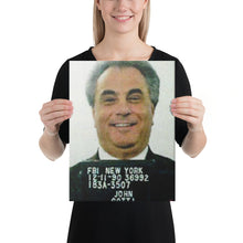 John Gotti Mug Shot Mugshot Thick Canvas