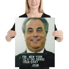 John Gotti Mug Shot Mugshot Thick Canvas