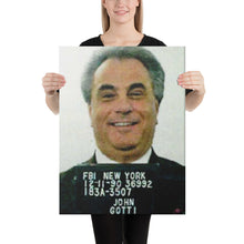 John Gotti Mug Shot Mugshot Thick Canvas