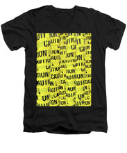Caution - Men's V-Neck T-Shirt