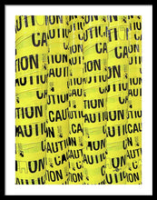 Caution - Framed Print