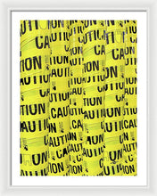 Caution - Framed Print