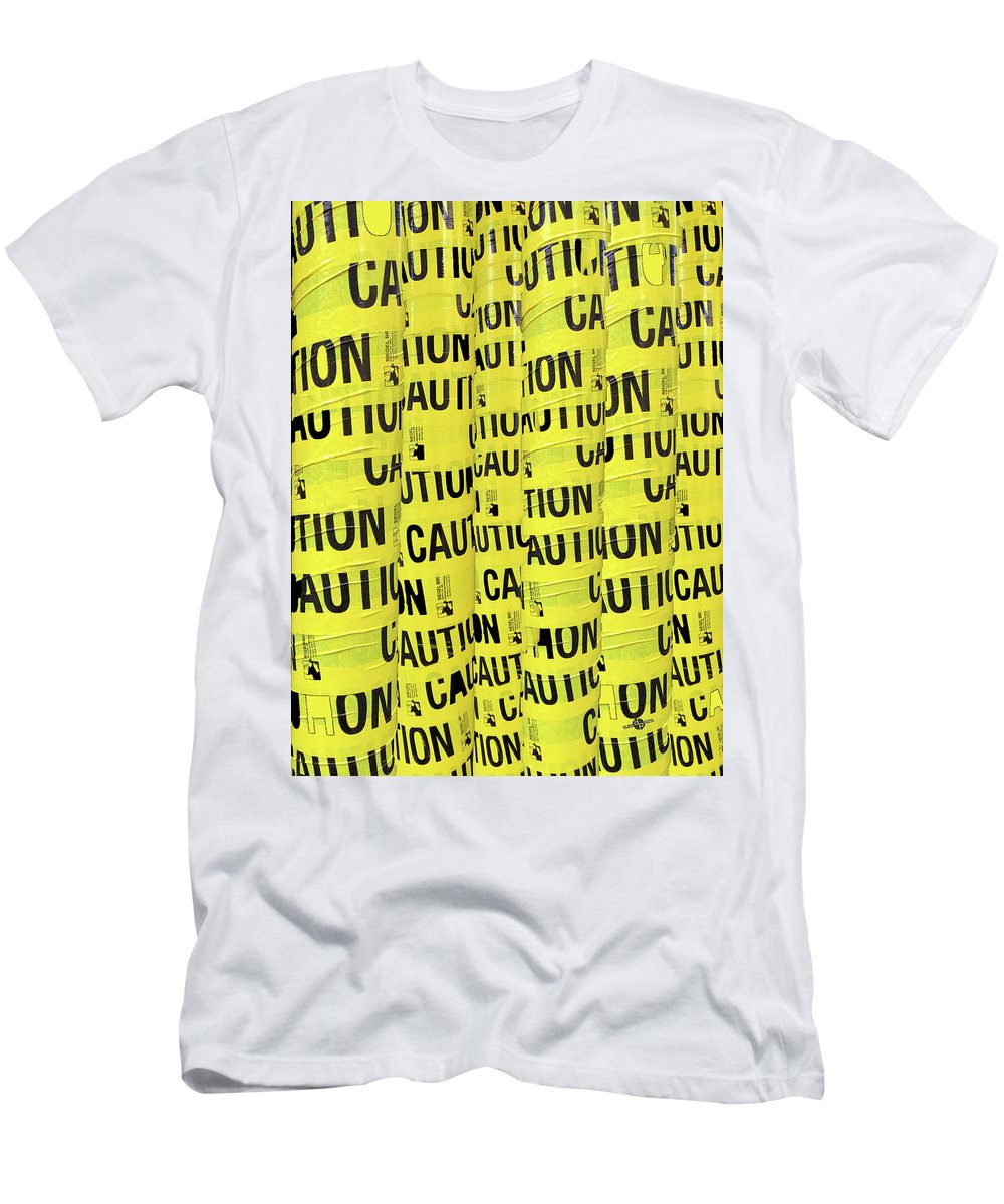 Caution - Men's T-Shirt (Athletic Fit)