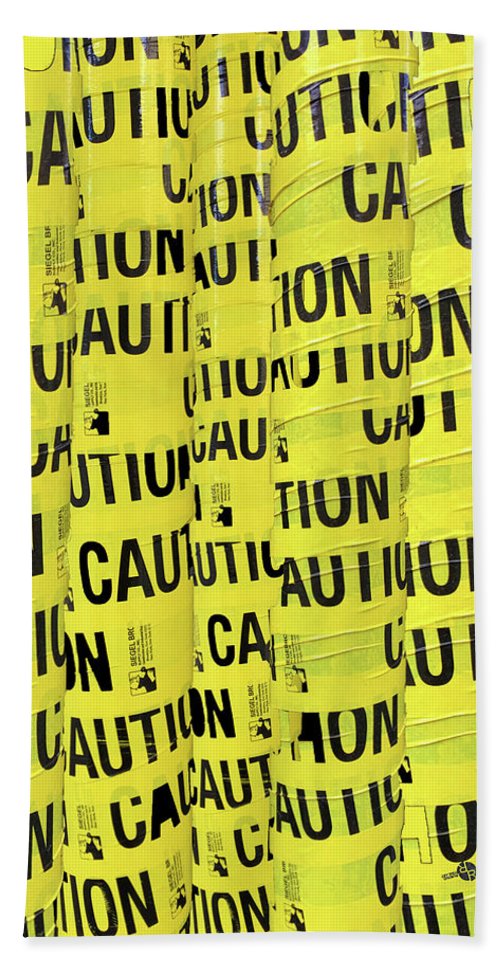Caution - Beach Towel