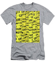 Caution - Men's T-Shirt (Athletic Fit)