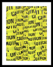 Caution - Framed Print