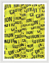 Caution - Framed Print