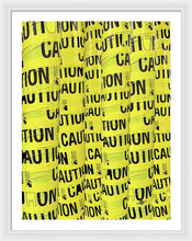 Caution - Framed Print